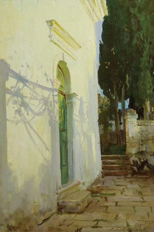 Shadows on a wall in Corfu by John Singer Sargent wall art