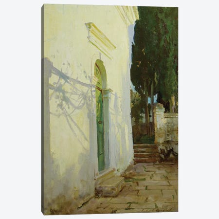 Shadows on a wall in Corfu Canvas Print #BMN10806} by John Singer Sargent Canvas Wall Art