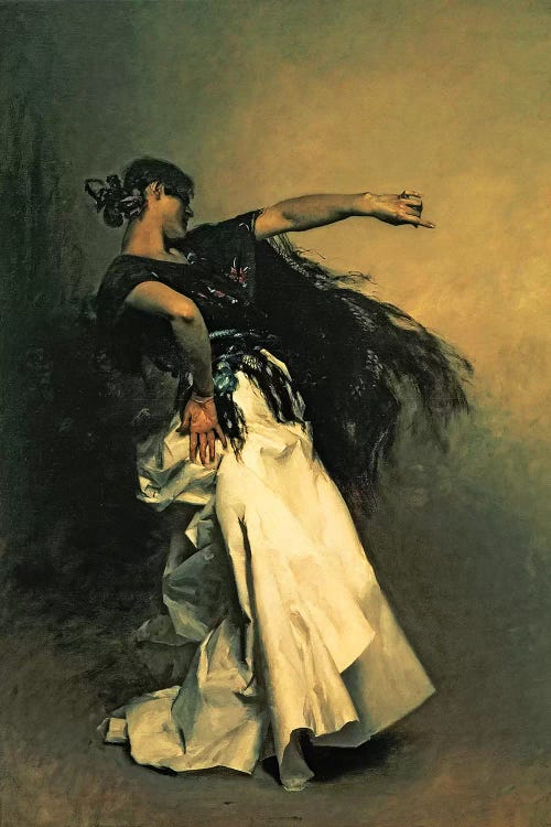 The Spanish Dancer, study for 'El Jaleo', 1882  by John Singer Sargent wall art