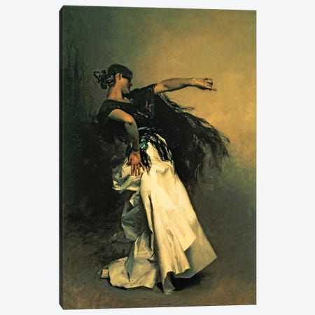 The Spanish Dancer, study for 'El Jaleo', 1882  Canvas Print #BMN10812} by John Singer Sargent Canvas Artwork