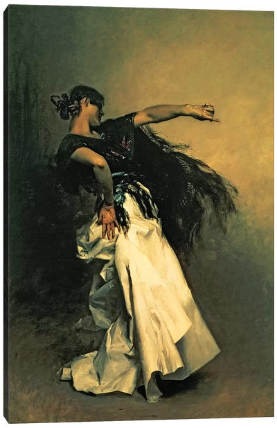 The Spanish Dancer, study for 'El Jaleo', 1882  Canvas Art Print - John Singer Sargent 