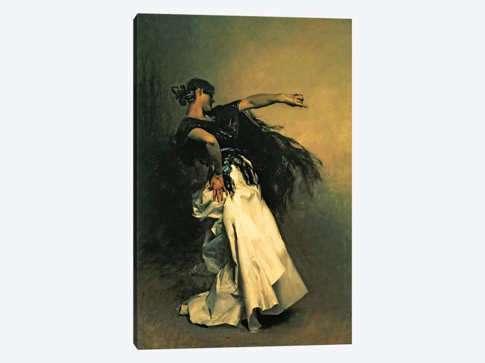 The Spanish Dancer, study for 'El Jaleo', 1882  by John Singer Sargent 1-piece Canvas Artwork