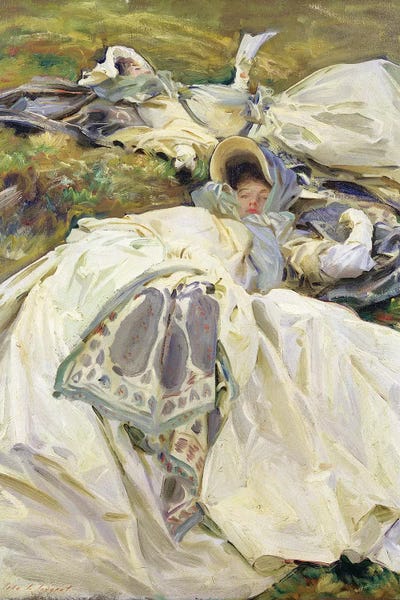 John Singer Sargent: Two White Dresses, 1911  by John Singer Sargent