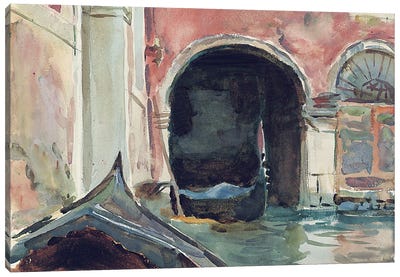 Venetian Canal  Canvas Art Print - John Singer Sargent 