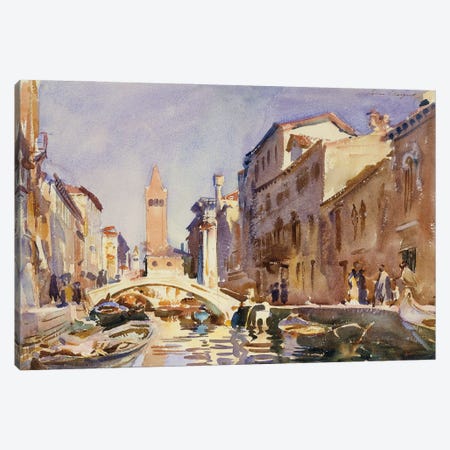 Venetian Canal, 1913  Canvas Print #BMN10821} by John Singer Sargent Canvas Art Print