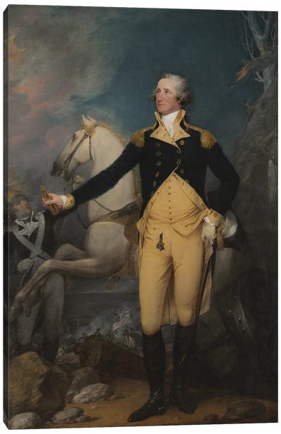 General George Washington at Trenton, 1792  Canvas Art Print