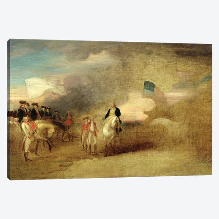 Surrender of Cornwallis at Yorktown, 1787  Canvas Print #BMN10829} by John Trumbull Canvas Print