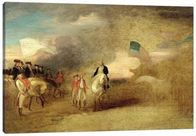 Surrender of Cornwallis at Yorktown, 1787  Canvas Art Print