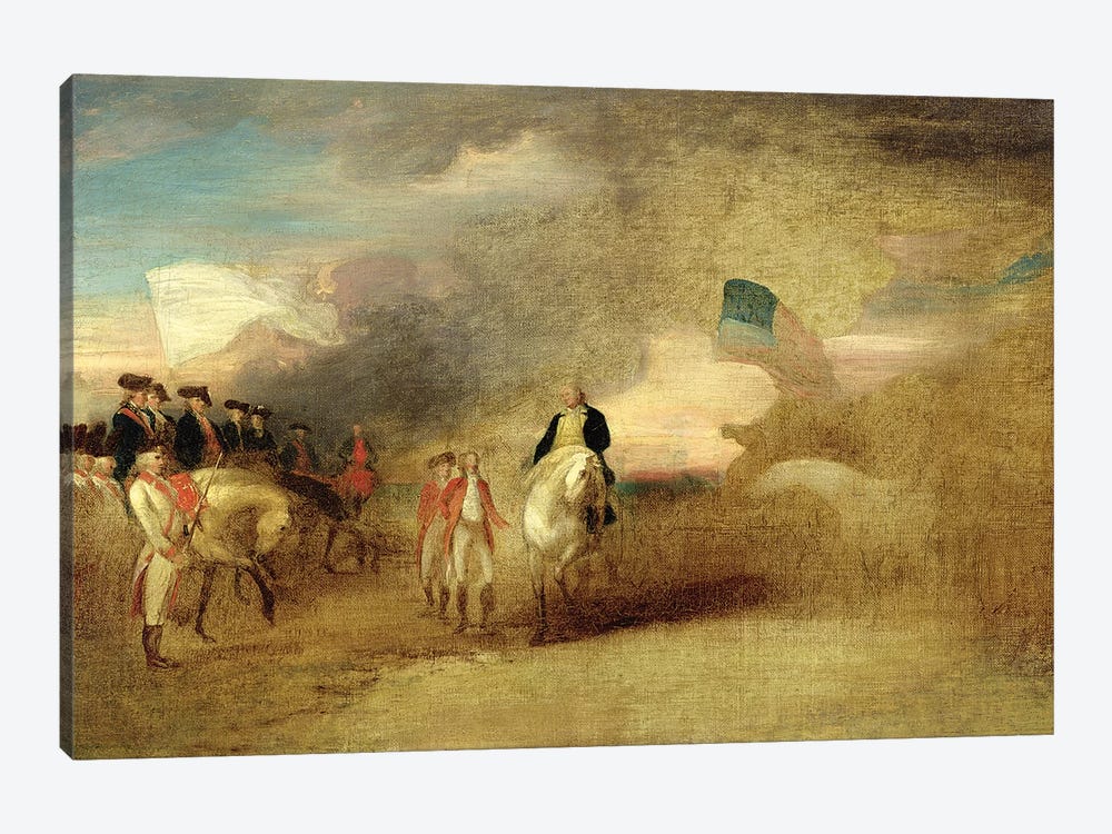 Surrender of Cornwallis at Yorktown, 1787  by John Trumbull 1-piece Canvas Wall Art
