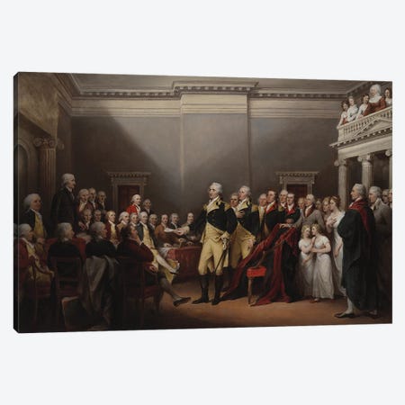 The Resignation of George Washington on 23rd December 1783, c.1822  Canvas Print #BMN10830} by John Trumbull Canvas Artwork