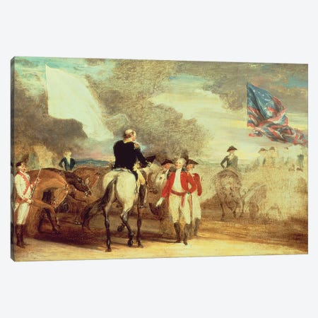 The Surrender of Cornwallis at Yorktown, 1787  Canvas Print #BMN10831} by John Trumbull Canvas Artwork