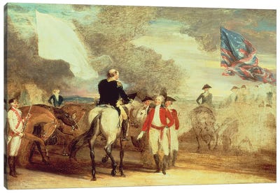 The Surrender of Cornwallis at Yorktown, 1787  Canvas Art Print