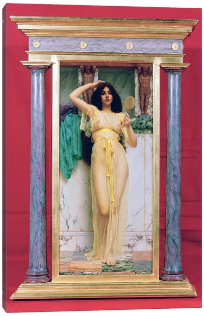 Girl with a Mirror, 1892  Canvas Art Print