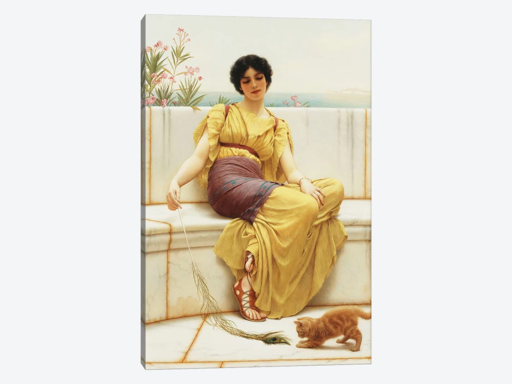 Idleness, 1900  by John William Godward 1-piece Canvas Art
