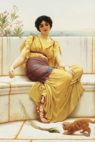 Neoclassicism: Idleness, 1900  by John William Godward