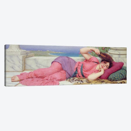 Noon Day Rest, 1910  Canvas Print #BMN10844} by John William Godward Canvas Art