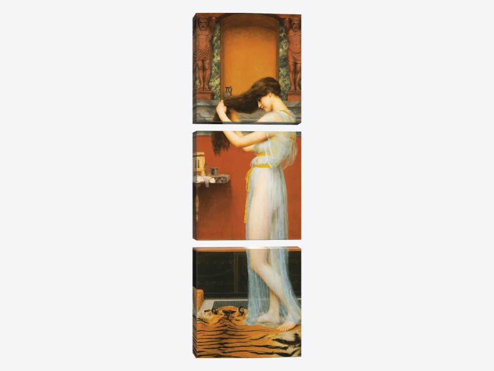 The Toilet, 1900  by John William Godward 3-piece Canvas Print