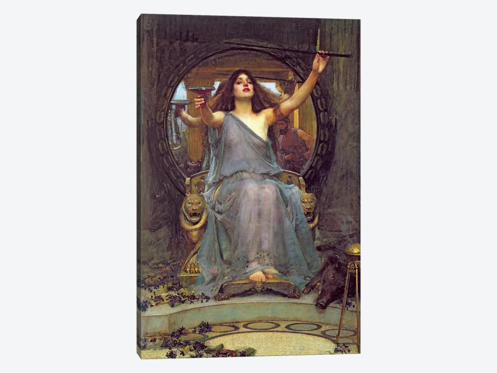 Circe Offering the Cup to Ulysses, 1891  by John William Waterhouse 1-piece Canvas Print