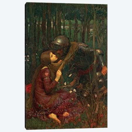 La Belle Dame Sans Merci, 1893  Canvas Print #BMN10858} by John William Waterhouse Canvas Wall Art