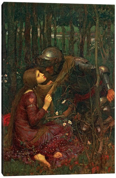 La Belle Dame Sans Merci, 1893  Canvas Art Print - Pre-Raphaelite Art