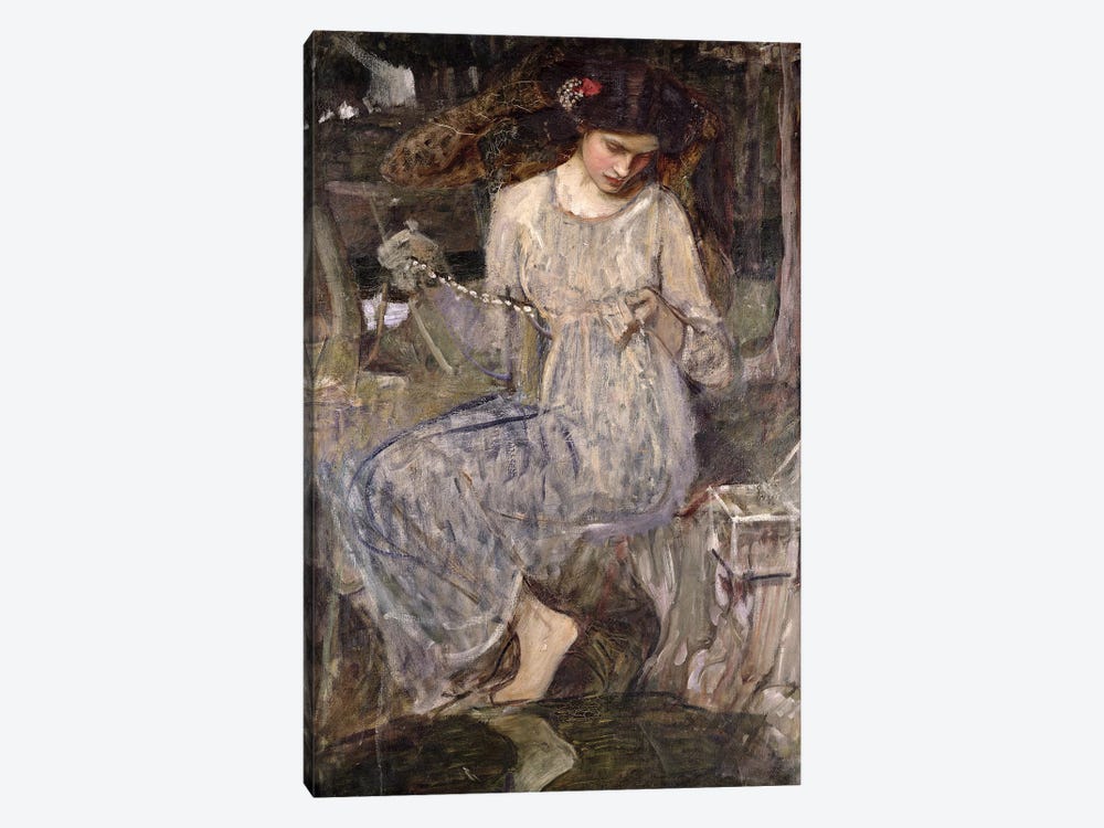The Necklace, c.1909  by John William Waterhouse 1-piece Canvas Art Print