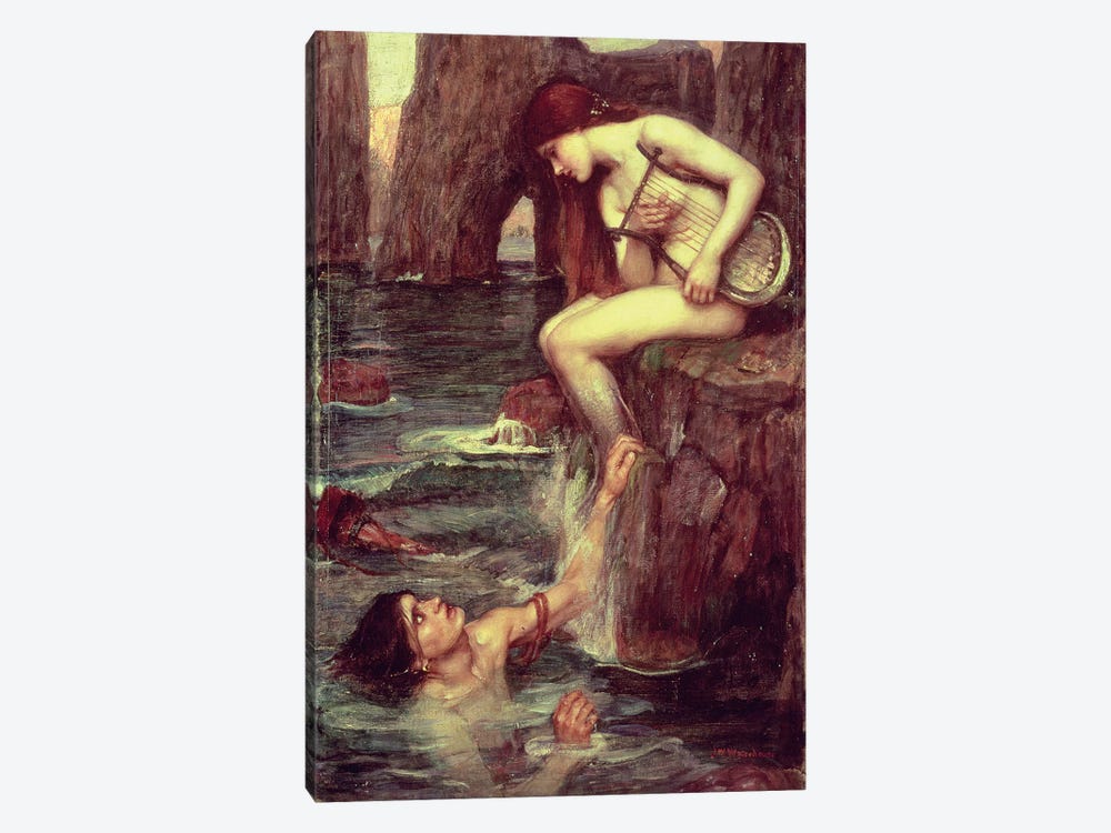 The Siren, c.1900  by John William Waterhouse 1-piece Canvas Artwork