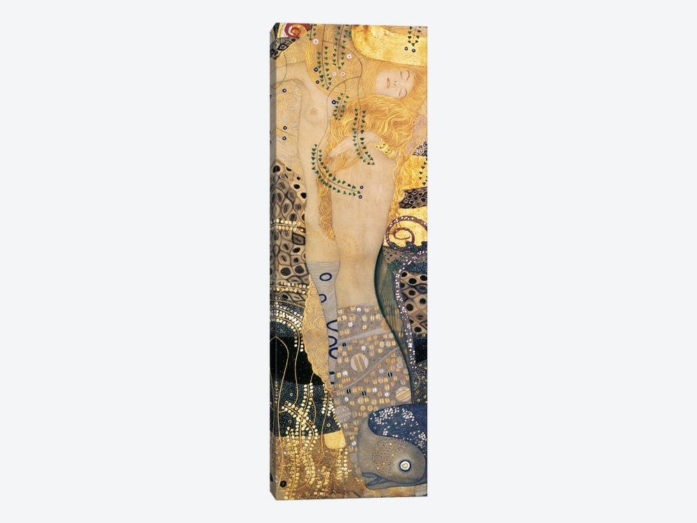 Water Serpents I, 1904-07 by Gustav Klimt 1-piece Canvas Artwork