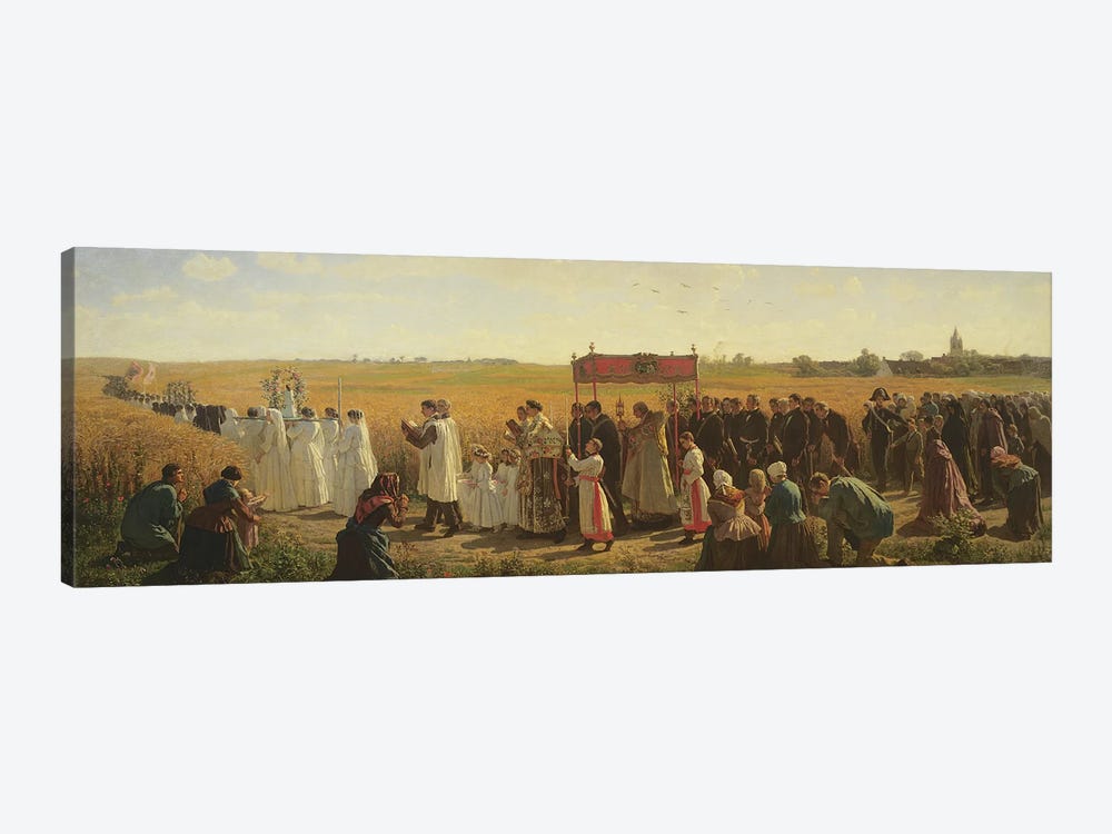 The Blessing of the Wheat in the Artois, 1857  by Jules Breton 1-piece Art Print