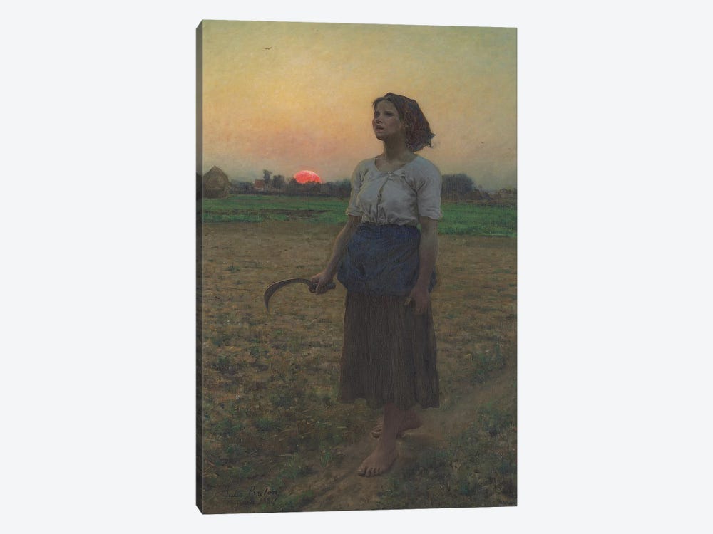 The Song of the Lark, 1884  by Jules Breton 1-piece Canvas Artwork