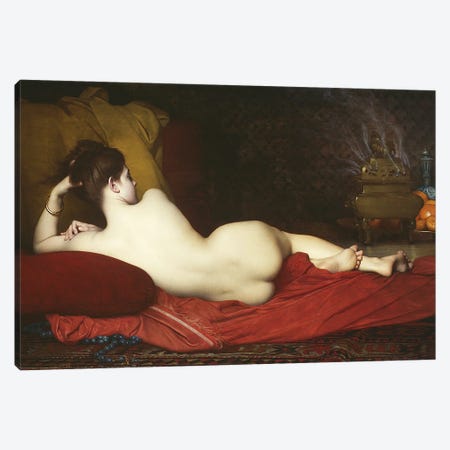 Odalisque, 1874  Canvas Print #BMN10892} by Jules Joseph Lefebvre Canvas Art