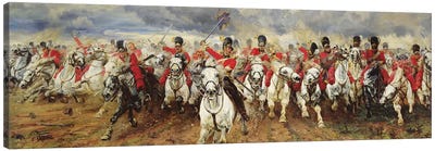 Scotland For Ever! 1881  Canvas Art Print - Military Art