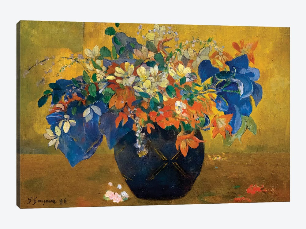 A Vase of Flowers, 1896  by Paul Gauguin 1-piece Art Print