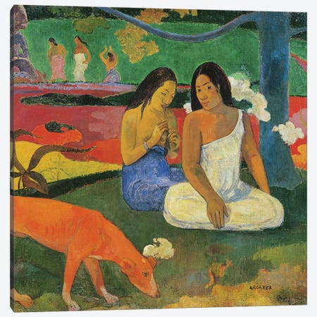 Arearea , 1892  Canvas Print #BMN10904} by Paul Gauguin Canvas Art Print