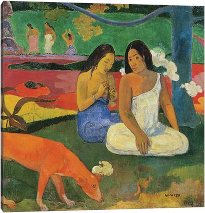 Arearea , 1892  Canvas Art Print - Paul Gauguin