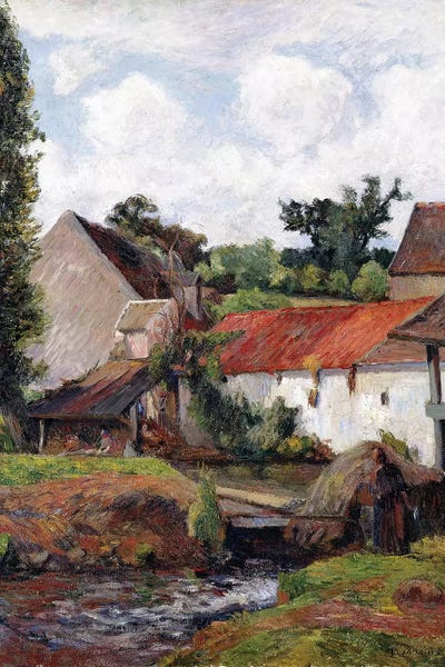 Paul Gauguin: Farm at Osny, 1883  by Paul Gauguin
