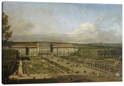 Schonbrunn Palace and gardens, 1759-61 Canvas Art Print
