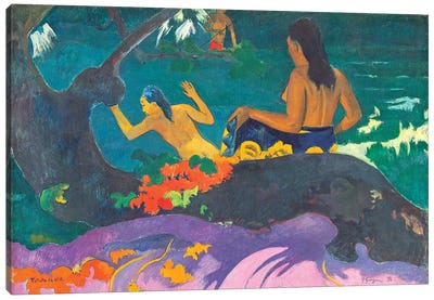 Fatata te Miti  1892  Canvas Art Print - Paul Gauguin