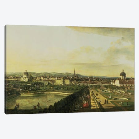 The Belvedere from Gesehen, Vienna Canvas Print #BMN1091} by Bernardo Bellotto Canvas Art Print