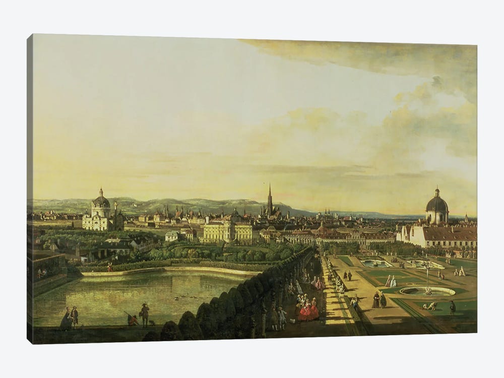 The Belvedere from Gesehen, Vienna 1-piece Canvas Print
