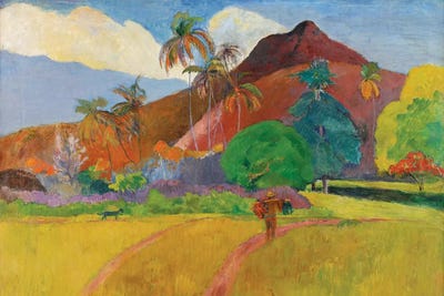Tahitian Landscape, 1891  by Paul Gauguin framed canvas print