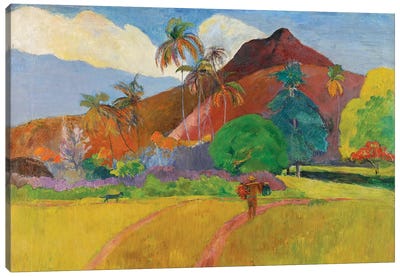 Tahitian Landscape, 1891  Canvas Art Print - French Polynesia Art