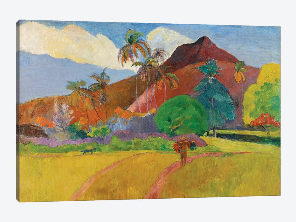 Tahitian Landscape, 1891  by Paul Gauguin 1-piece Canvas Wall Art