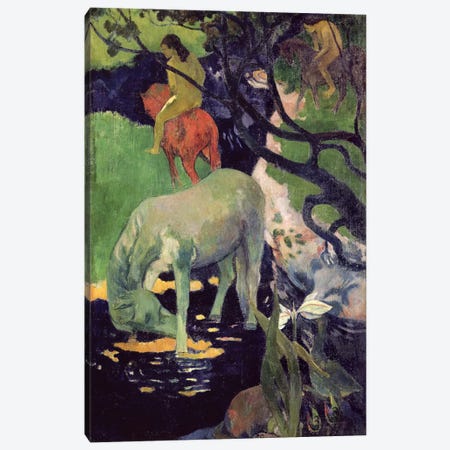 The White Horse, 1898  Canvas Print #BMN10927} by Paul Gauguin Art Print