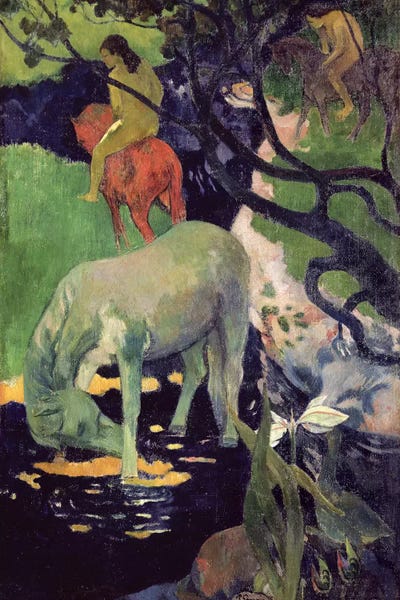 Paul Gauguin: The White Horse, 1898  by Paul Gauguin