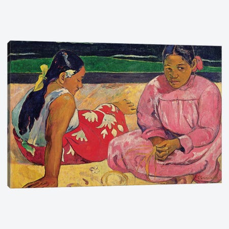 Women of Tahiti, On the Beach, 1891  Canvas Print #BMN10930} by Paul Gauguin Canvas Art Print