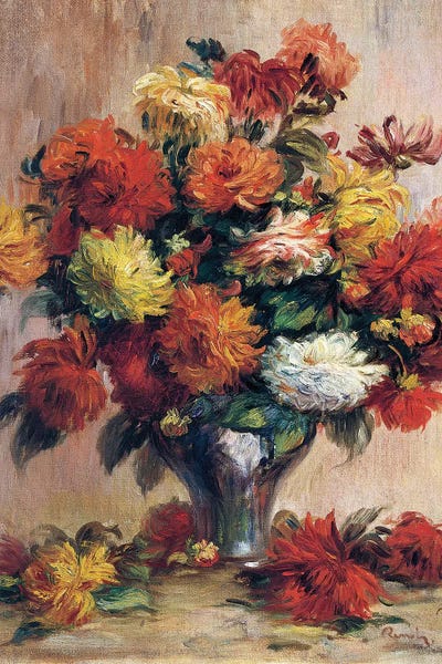 Pierre-Auguste Renoir: Dahlias by Pierre-Auguste Renoir