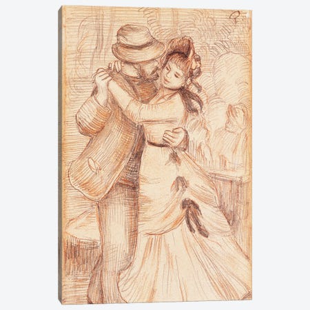 Dance in the Country, 1883  Canvas Print #BMN10940} by Pierre-Auguste Renoir Canvas Wall Art
