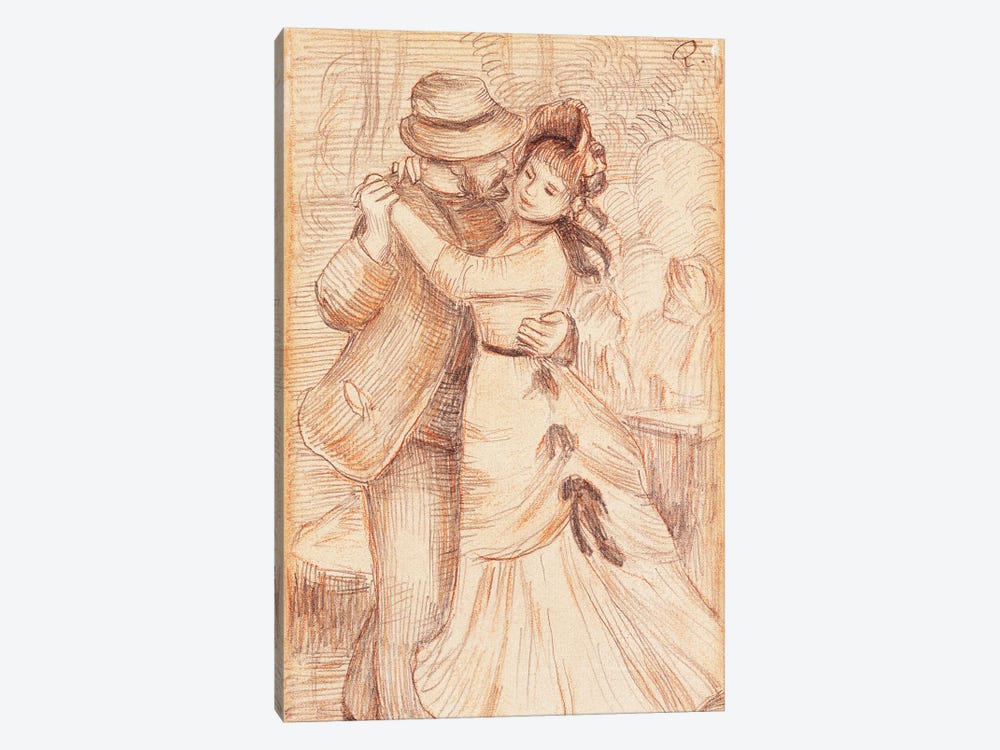 Dance in the Country, 1883  by Pierre-Auguste Renoir 1-piece Canvas Wall Art