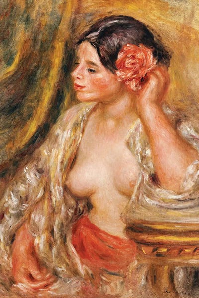 Pierre-Auguste Renoir: Gabrielle a sa Coiffure, 1910  by Pierre-Auguste Renoir