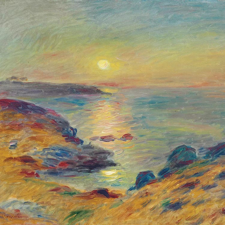 Sunset at Douarnenez, c. 1883 